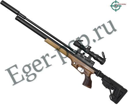Пневматическая винтовка Jager SP Карабин (Ствол Alpha Precision, 550 мм, 6.35 мм, дерево)
